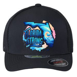 Support Florida Stay Western Strong Florida Hurricane Milton Flexfit Unipanel Trucker Cap