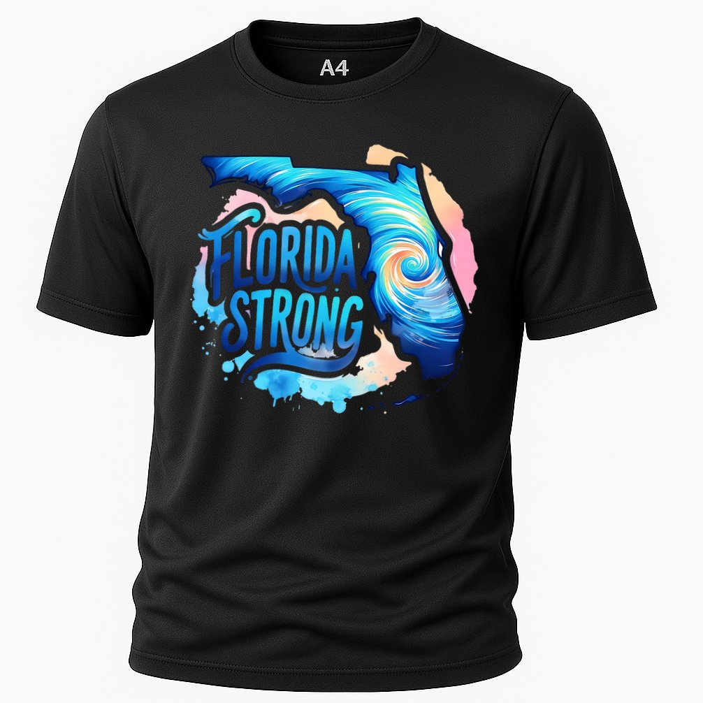 Support Florida Stay Western Strong Florida Hurricane Milton Cooling Performance Crew T-Shirt