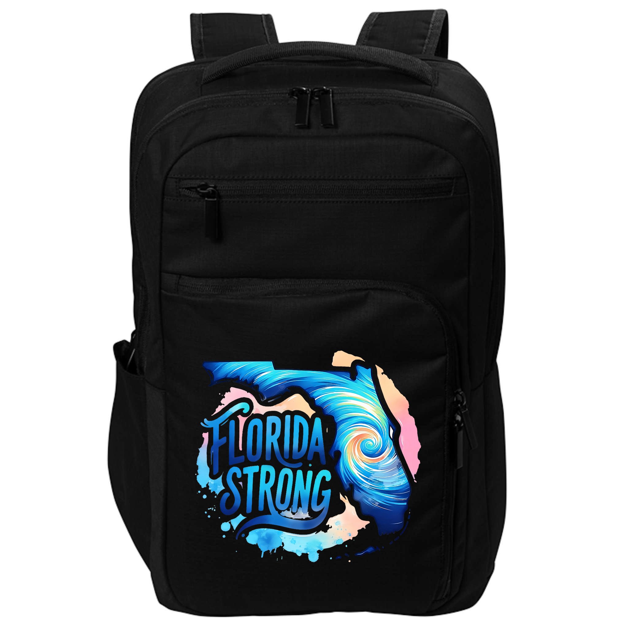 Support Florida Stay Western Strong Florida Hurricane Milton Impact Tech Backpack