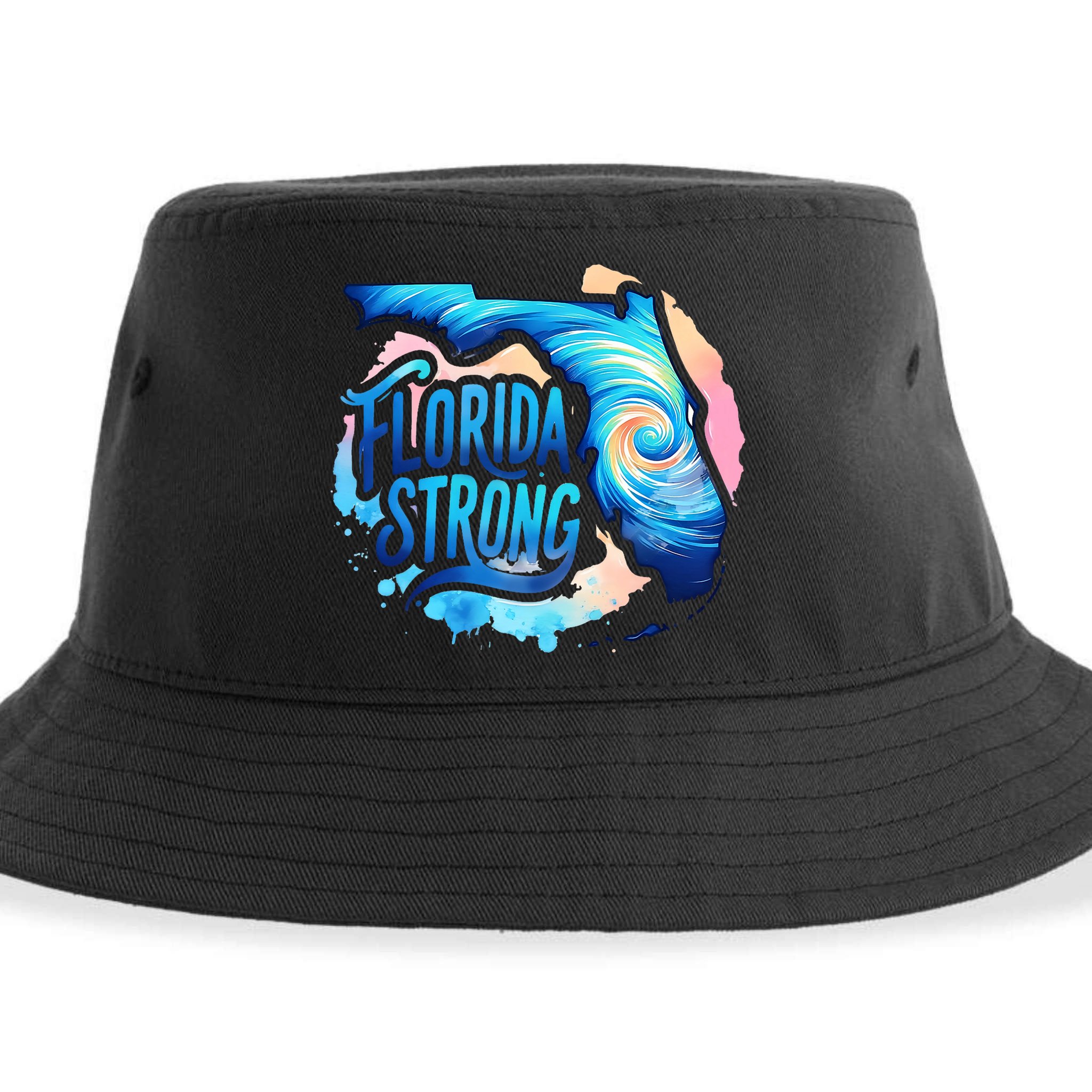 Support Florida Stay Western Strong Florida Hurricane Milton Sustainable Bucket Hat