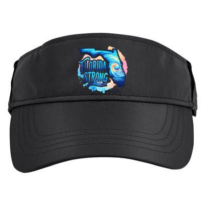 Support Florida Stay Western Strong Florida Hurricane Milton Adult Drive Performance Visor