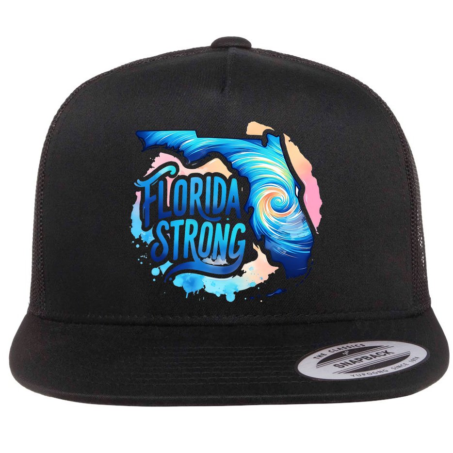 Support Florida Stay Western Strong Florida Hurricane Milton Flat Bill Trucker Hat