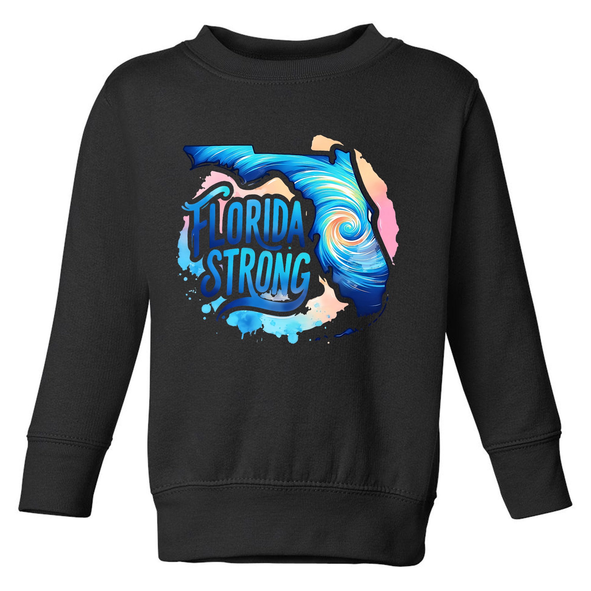 Support Florida Stay Western Strong Florida Hurricane Milton Toddler Sweatshirt