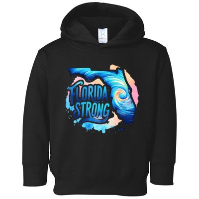 Support Florida Stay Western Strong Florida Hurricane Milton Toddler Hoodie