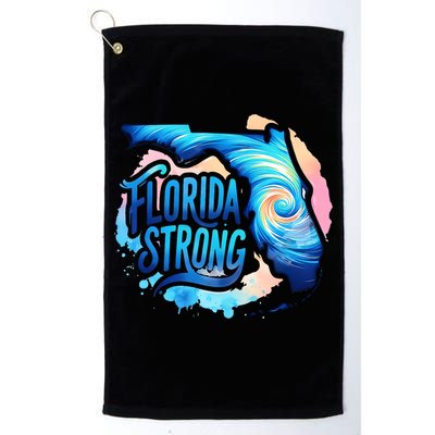 Support Florida Stay Western Strong Florida Hurricane Milton Golf Towel