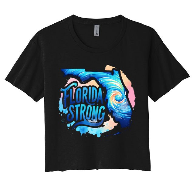 Support Florida Stay Western Strong Florida Hurricane Milton Crop Top