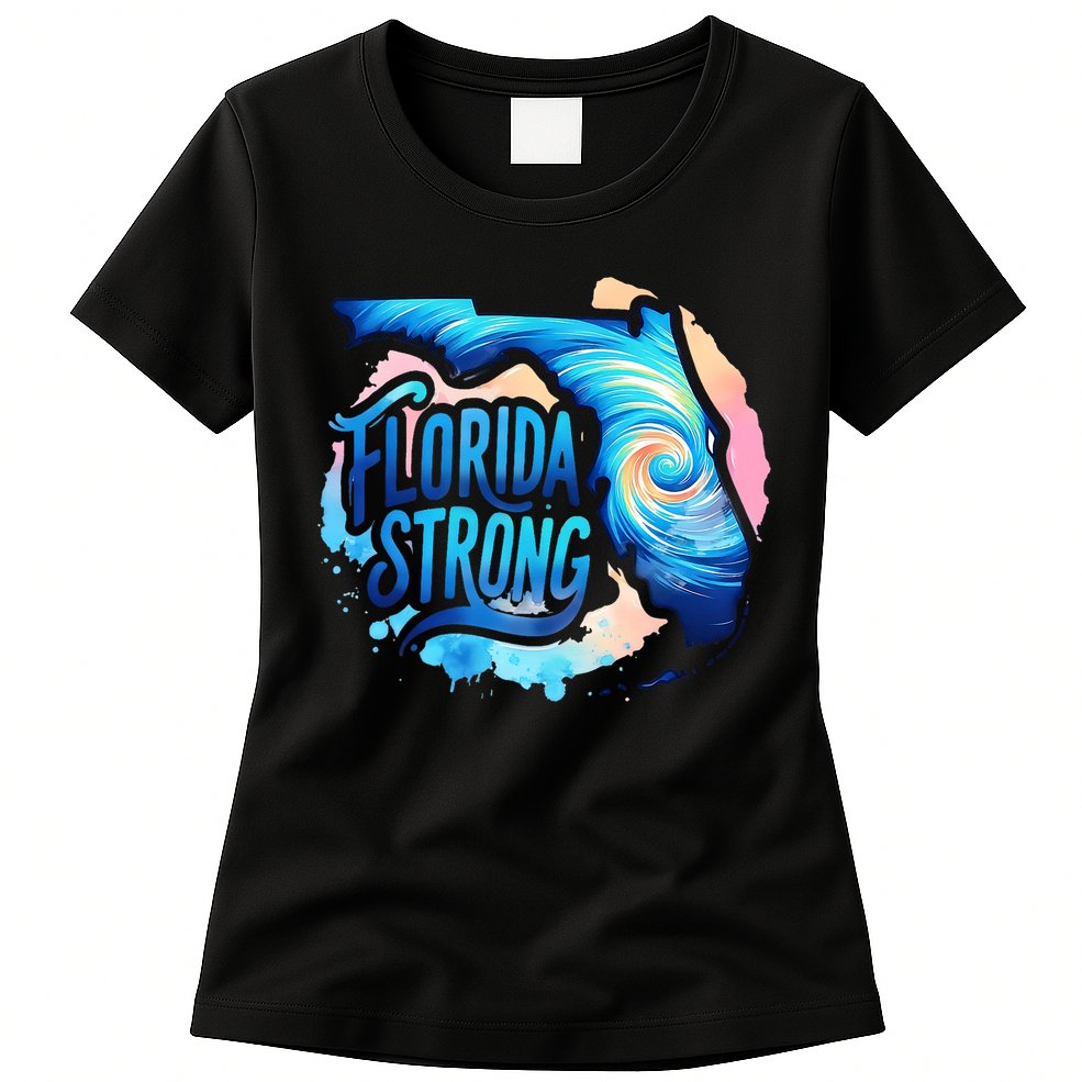 Support Florida Stay Western Strong Florida Hurricane Milton Womens T-Shirt