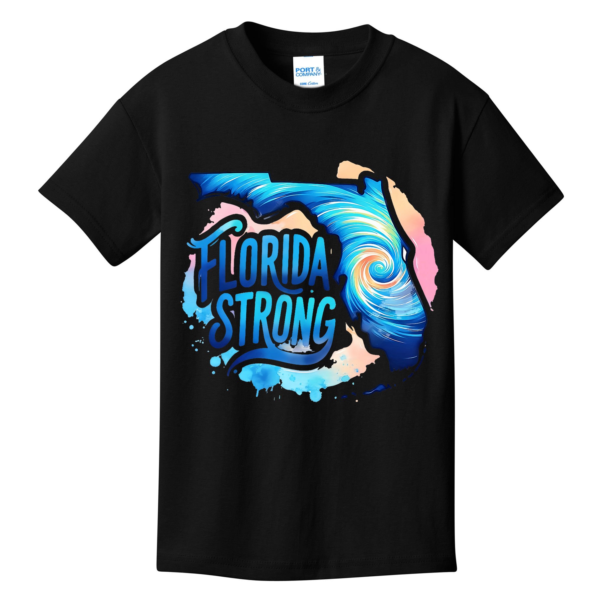 Support Florida Stay Western Strong Florida Hurricane Milton Kids T-Shirt