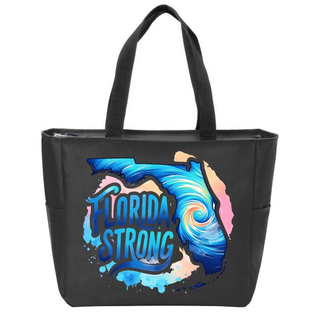 Support Florida Stay Western Strong Florida Hurricane Milton Zip Tote Bag