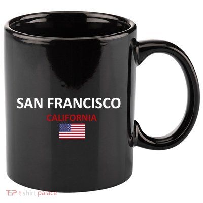 San Francisco 11oz C Handle Ceramic Mug
