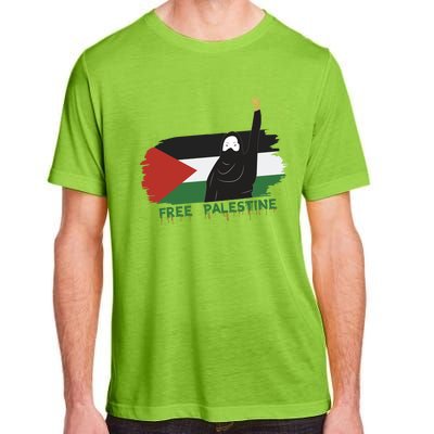 S Fist Stand With Free Palestine Flag Gift Adult ChromaSoft Performance T-Shirt