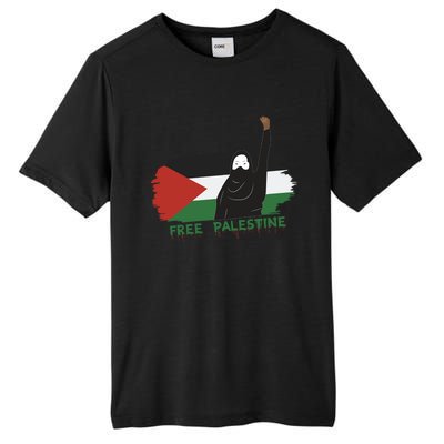 S Fist Stand With Free Palestine Flag Gift Tall Fusion ChromaSoft Performance T-Shirt