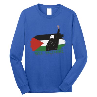 S Fist Stand With Free Palestine Flag Gift Long Sleeve Shirt