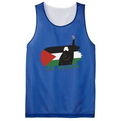 S Fist Stand With Free Palestine Flag Gift Mesh Reversible Basketball Jersey Tank