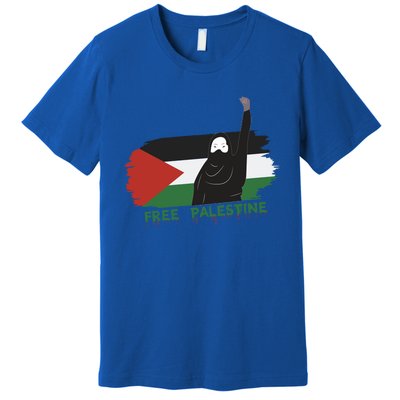 S Fist Stand With Free Palestine Flag Gift Premium T-Shirt