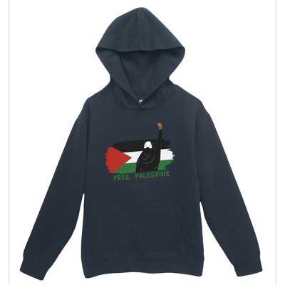 S Fist Stand With Free Palestine Flag Gift Urban Pullover Hoodie