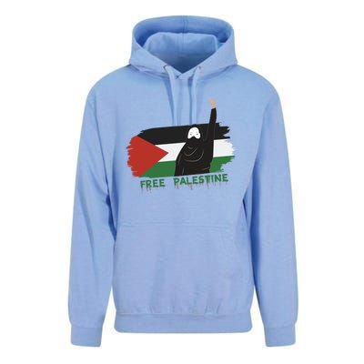 S Fist Stand With Free Palestine Flag Gift Unisex Surf Hoodie