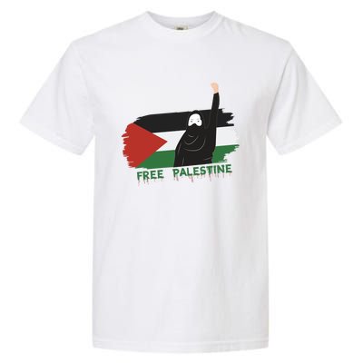 S Fist Stand With Free Palestine Flag Gift Garment-Dyed Heavyweight T-Shirt