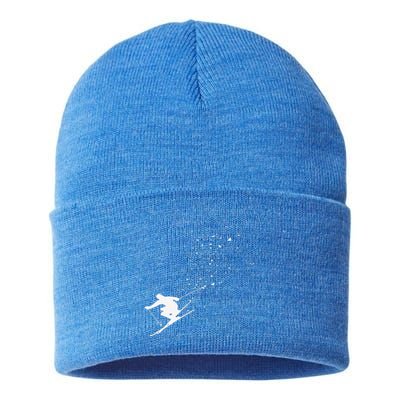 Ski Freestyle Skiing Freeski Winter Sports Skier Gift Sustainable Knit Beanie