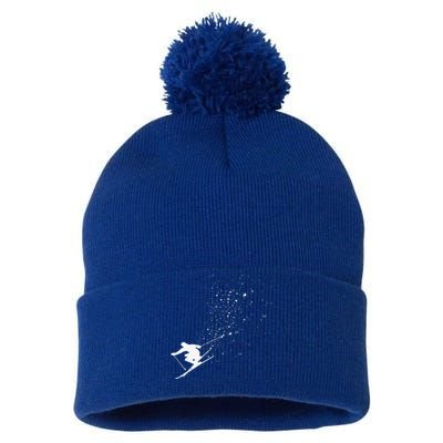 Ski Freestyle Skiing Freeski Winter Sports Skier Gift Pom Pom 12in Knit Beanie