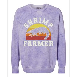 Shrimp Farmer Shrimp Seafood Shellfish Colorblast Crewneck Sweatshirt