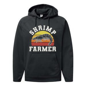 Shrimp Farmer Shrimp Seafood Shellfish Performance Fleece Hoodie