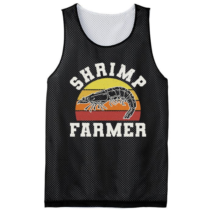 Shrimp Farmer Shrimp Seafood Shellfish Mesh Reversible Basketball Jersey Tank