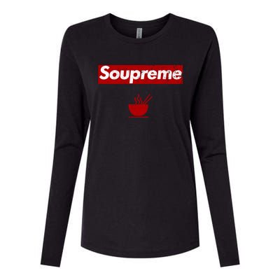 Soupreme Funny Soupreme Womens Cotton Relaxed Long Sleeve T-Shirt