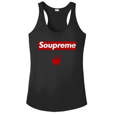 Soupreme Funny Soupreme Ladies PosiCharge Competitor Racerback Tank