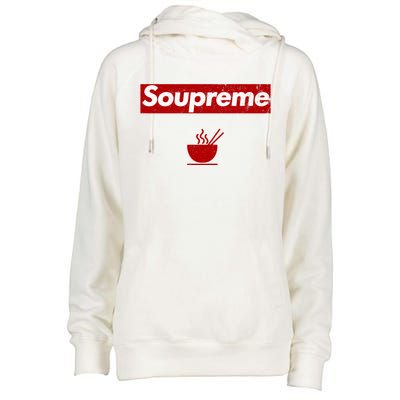 Soupreme Funny Soupreme Womens Funnel Neck Pullover Hood