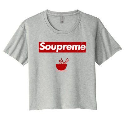 Soupreme Funny Soupreme Women's Crop Top Tee