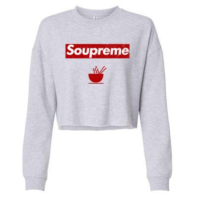 Soupreme Funny Soupreme Cropped Pullover Crew