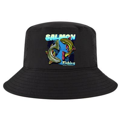 Salmon Fishing Cool Comfort Performance Bucket Hat