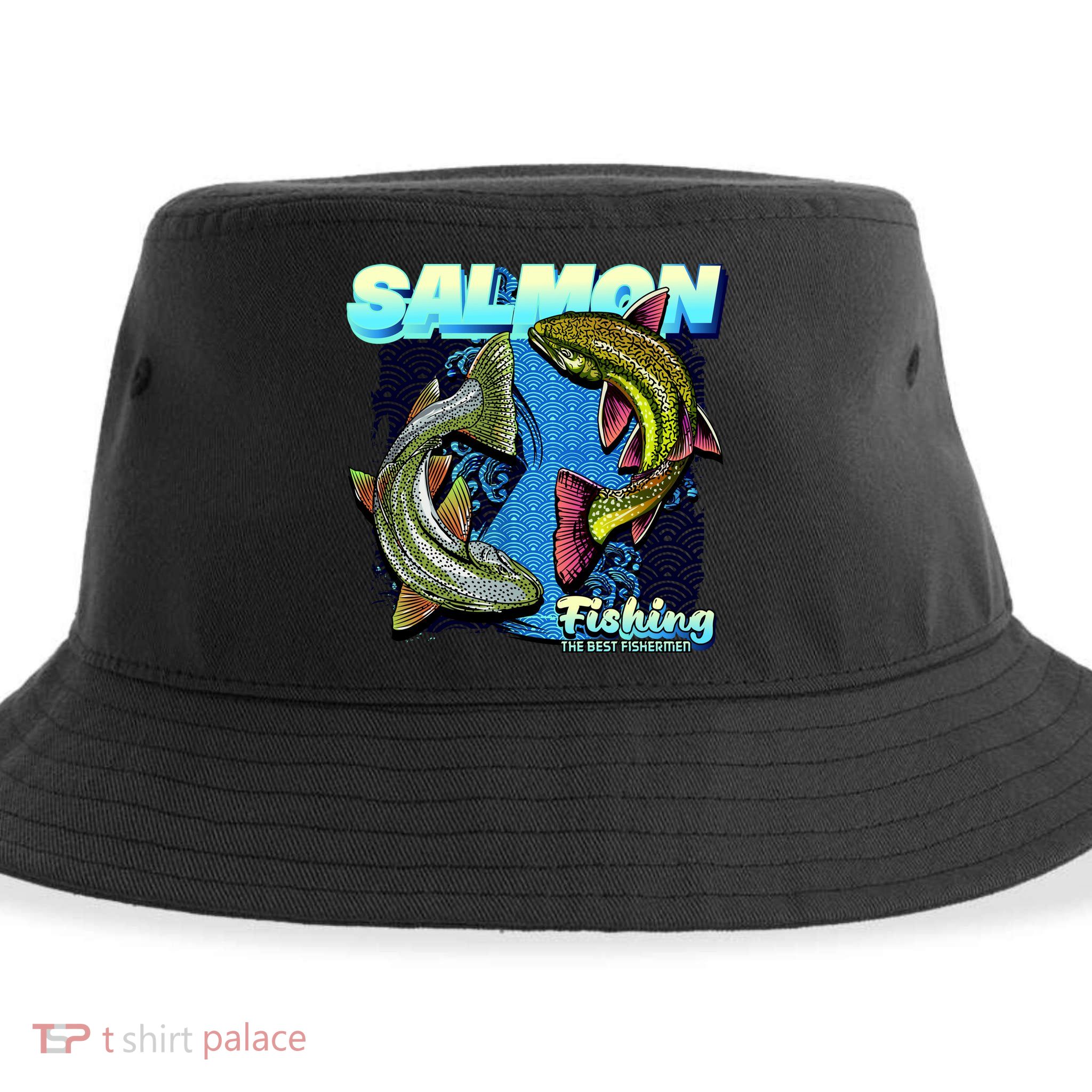 Salmon Fishing Sustainable Bucket Hat