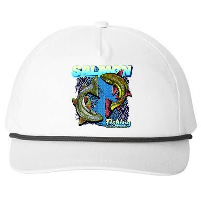 Salmon Fishing Snapback Five-Panel Rope Hat