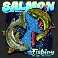 Salmon Fishing Adult Drive Performance Visor