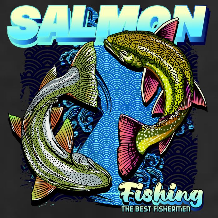 Salmon Fishing Adult Drive Performance Visor