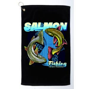 Salmon Fishing Platinum Collection Golf Towel