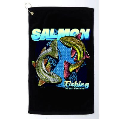 Salmon Fishing Golf Towel