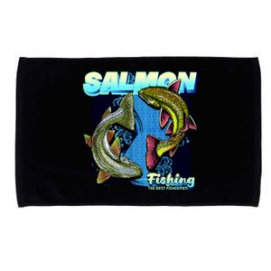 Salmon Fishing Microfiber Hand Towel