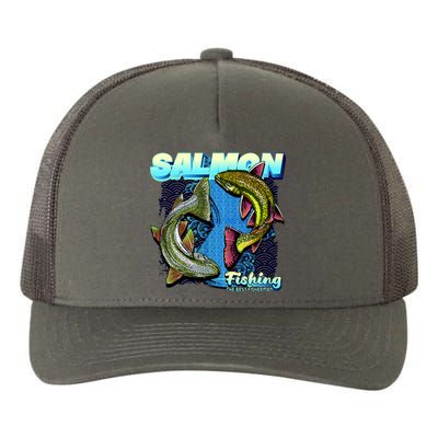 Salmon Fishing Yupoong Adult 5-Panel Trucker Hat