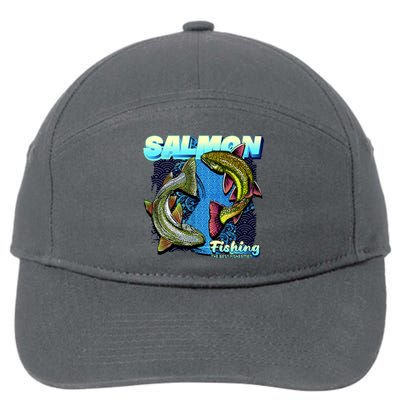 Salmon Fishing 7-Panel Snapback Hat