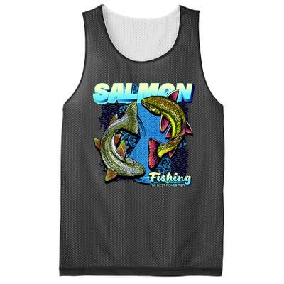 Salmon Fishing Mesh Reversible Basketball Jersey Tank