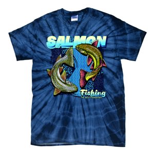 Salmon Fishing Tie-Dye T-Shirt