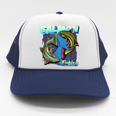 Salmon Fishing Trucker Hat