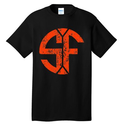 San Francisco Sf Home Monogram Game Day Giant Tall T-Shirt