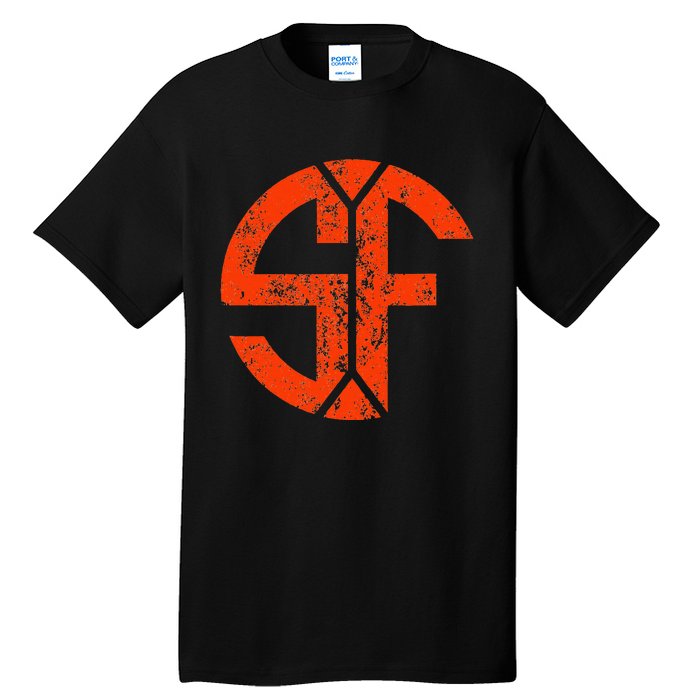 San Francisco Sf Home Monogram Game Day Giant Tall T-Shirt