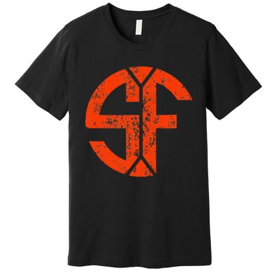 San Francisco Sf Home Monogram Game Day Giant Premium T-Shirt