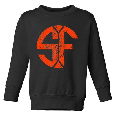 San Francisco Sf Home Monogram Game Day Giant Toddler Sweatshirt