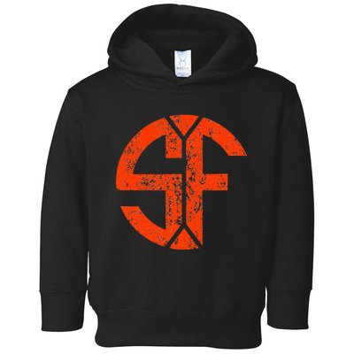 San Francisco Sf Home Monogram Game Day Giant Toddler Hoodie